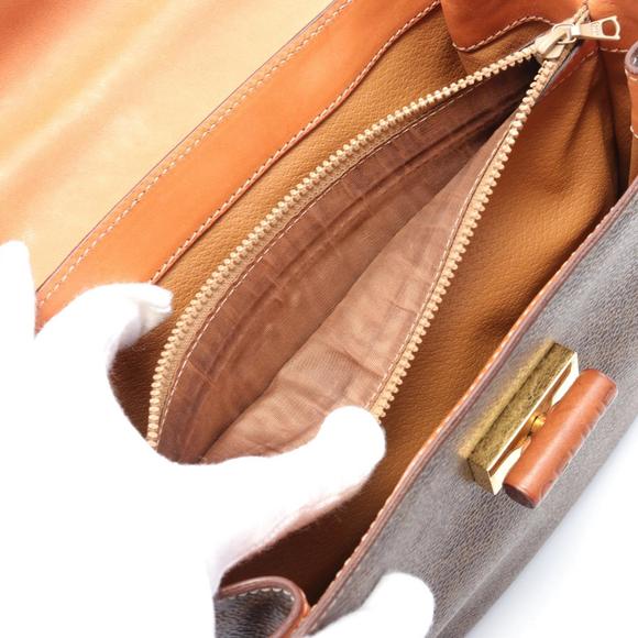 Celine Macadam Canvas Handbag Brown - Picture 5 of 10